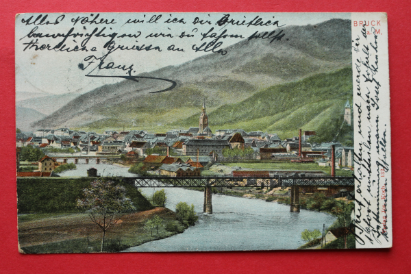 AK Bruck a d Mur / 1900 / Brücke / Industrie / Steiermark